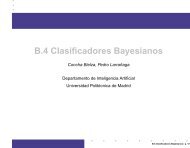 B.4 Clasificadores Bayesianos - Departamento de Inteligencia Artificial