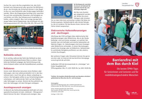 Barrierefrei mit dem Bus durch Kiel - Kieler Verkehrsgesellschaft mbH