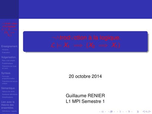 trodction Ã  la logique. L|-3muX1-3mu(X2-3muX1)