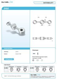 Datenblatt SpiDer - Glassline GmbH