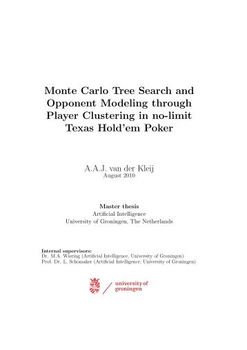 Monte Carlo Tree Search and Opponent Modeling through Player ...