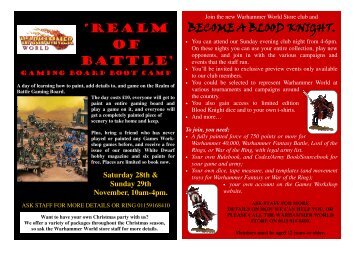 NOV FLYER FRONT BACK and inside .pub - Games Workshop