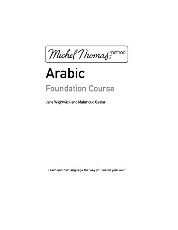 FOUNDATION ARABIC.pdf -  The Michel Thomas Method