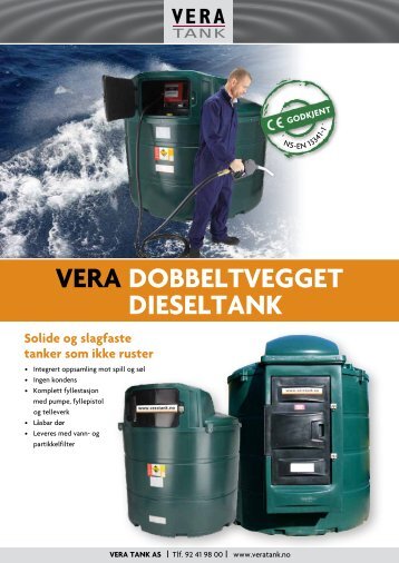 VERA DOBBELTVEGGET DIESELTANK - NOA Maskin AS