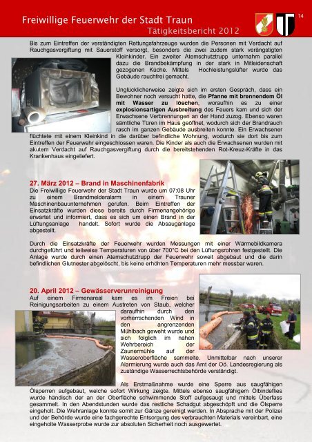 TÃ¤tigkeitsbericht 2012 (16mb, pdf) - FF Traun