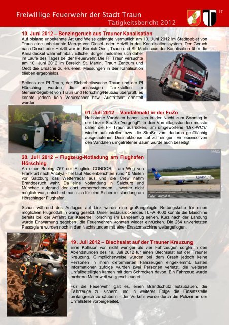 TÃ¤tigkeitsbericht 2012 (16mb, pdf) - FF Traun