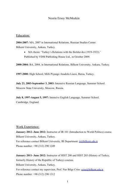 Cv English