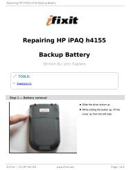 Repairing HP iPAQ h4155 Backup Battery - iFixit