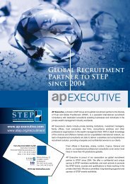 Global Recruitment Partner to STEP since 2004