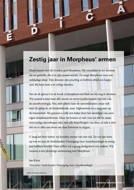Morpheus - Nederlandse Vereniging voor Anesthesiologie