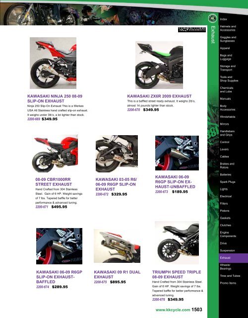 Exhaust - KK Motorcycle Supply