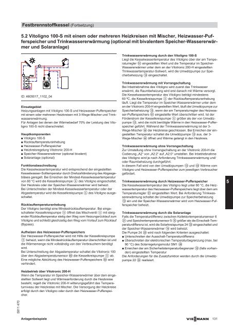 5.1 Übersicht der Anwendungsbeispiele Festbrennstoffkessel 5