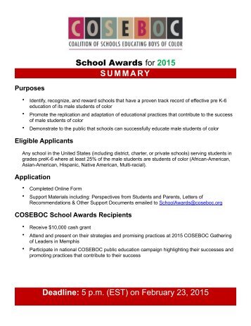 COSEBOC-School-Award-2015-Application-Package