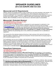 Full Speaker Guidelines in PDF format - Aimcal
