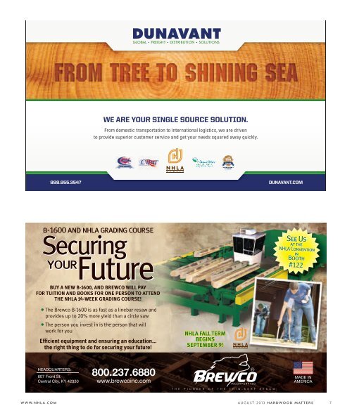 hm - Aug13 - cover.indd - National Hardwood Lumber Association