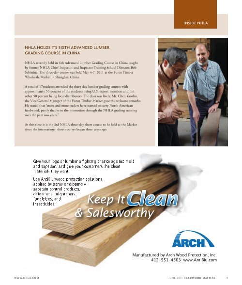 hm - June11 - cover.indd - National Hardwood Lumber Association