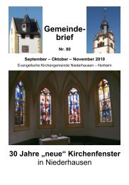 Gemeinde- brief - Weindorf Niederhausen an der Nahe