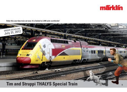 Märklin Thalys "Tintin" - ToToTrains