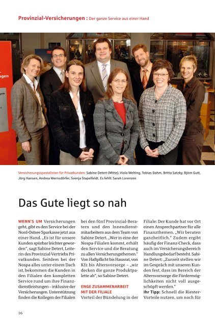 Das Gute Liegt So Nah Nord Ostsee Sparkasse
