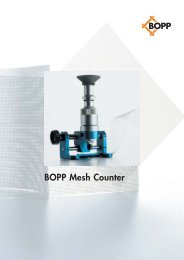 BOPP Mesh Counter - G. Bopp & Co AG