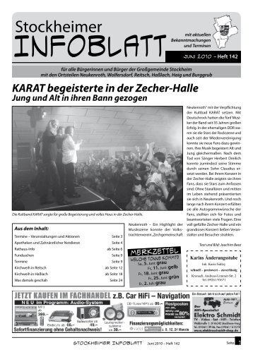 Infoblatt Juni 2010
