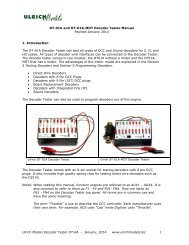 DT-01 Decoder Tester Manual - Ulrich Models