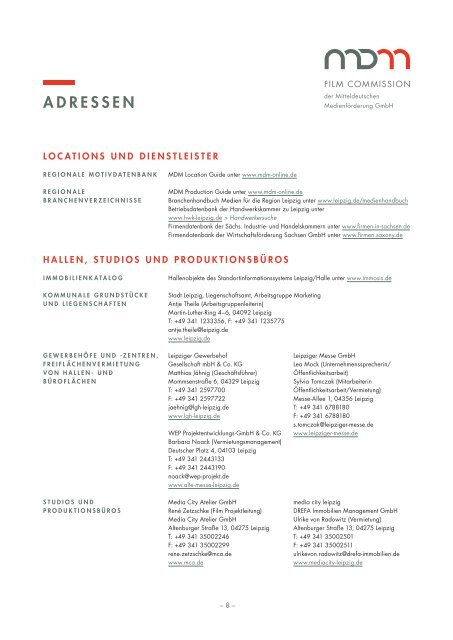 LEIPZIG - Mitteldeutsche Medienförderung GmbH
