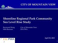 Mountain View Shoreline Sea Level Rise Study - FEMA Region 9