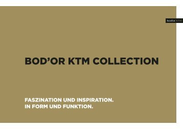 Bod'or KTM CUBE Collection