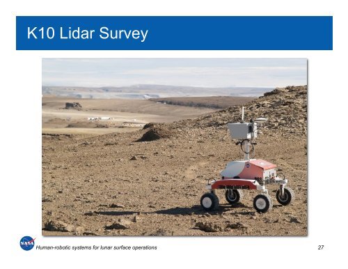 Human-Robotic Systems for Lunar Surface Operations - Intelligent ...