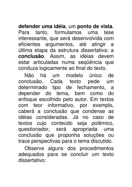 a argumentaÃ§Ã£o - ColÃ©gio Alexander Fleming