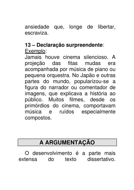 a argumentaÃ§Ã£o - ColÃ©gio Alexander Fleming