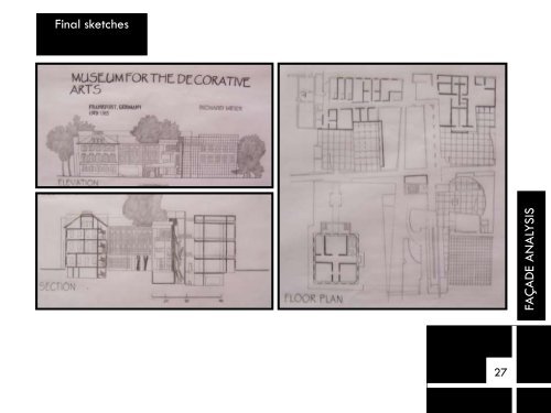 ARCHITECTURAL ANALYSIS OF PRECEDENT