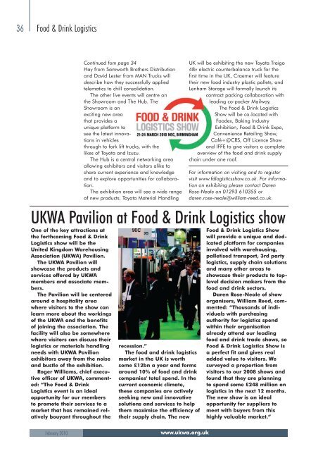 ukwa 2 cover - United Kingdom Warehousing Association