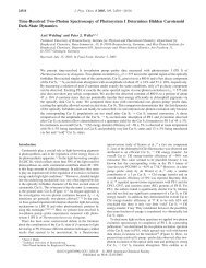 Time-Resolved Two-Photon Spectroscopy of ... - Chem.hope.edu