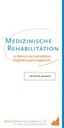MEDIZINISCHE REHABILITATION - Die Schmerzpraxis Dr. Tamme