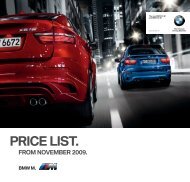 PRICE LIST. - BMW Ireland