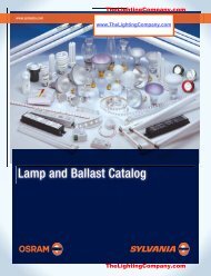 Lamp and Ballast Catalog - The Lighting Company