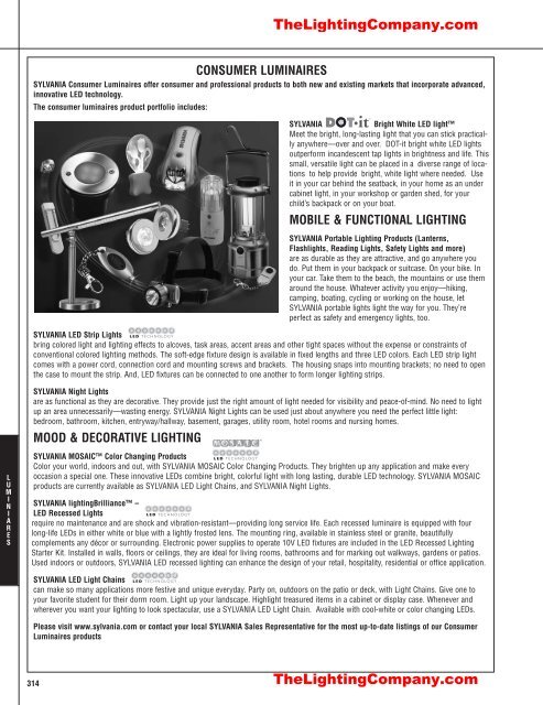 Lamp and Ballast Catalog - The Lighting Company