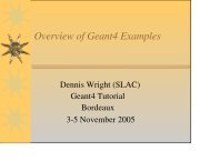 Dennis Wright (SLAC) - Geant4 @ IN2P3