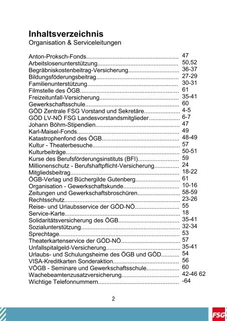 Fraktion Sozialdemokratischer GewerkschafterInnen in der ... - FSG