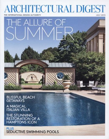 Architectural Digest July 2013 - Exquisite Surfaces