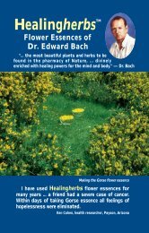 The Healing Herbs of Dr. Bach - Flower Essence Services