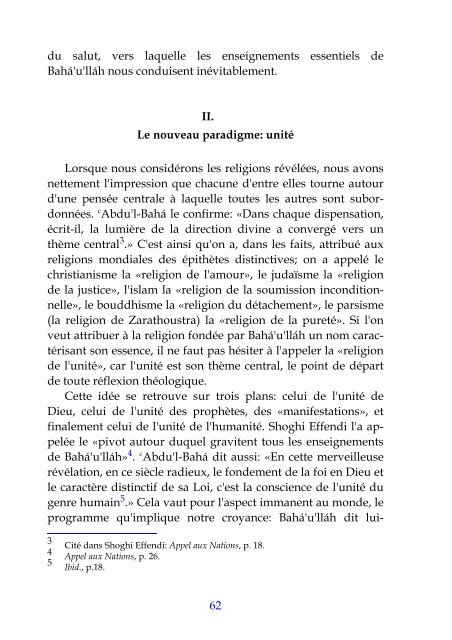 L'histoire du salut et changement de paradigme