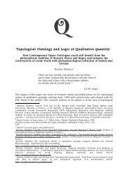 Topological Ontology and Logic of Qualitative quantity