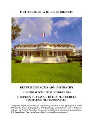 prÃ©fecture de la rÃ©gion guadeloupe recueil des actes administratifs ...