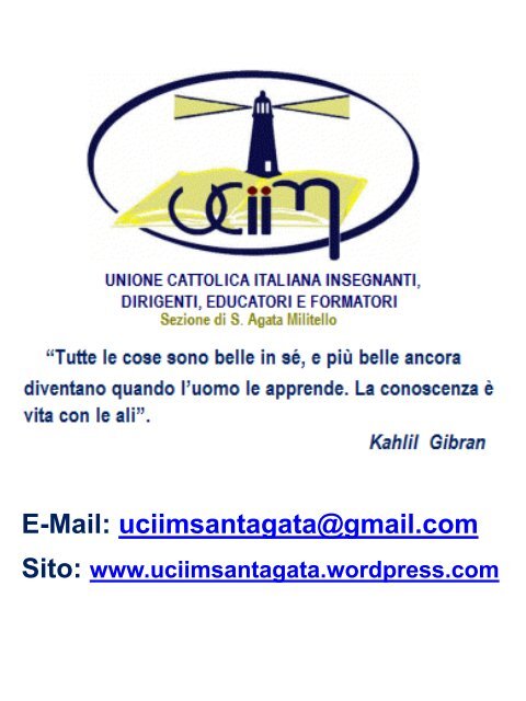 E-Mail: uciimsantagata@gmail.com Sito: