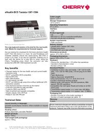 eHealth-BCS Tastatur G87-1504 - Cherry