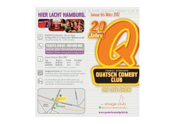 HIER LACHT HAMBURG. - Quatsch Comedy Club