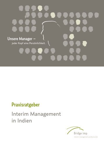 Praxisratgeber Interim Management in Indien - Bridge IMP